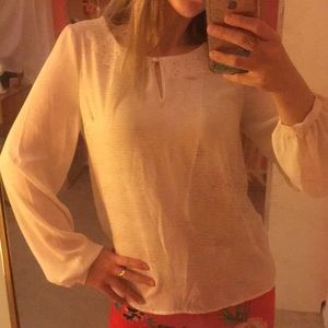 Peter Pan collar White blouse